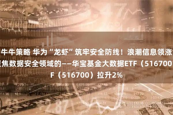 牛牛策略 华为“龙虾”筑牢安全防线！浪潮信息领涨超8%，聚焦数据安全领域的——华宝基金大数据ETF（516700）拉升2%